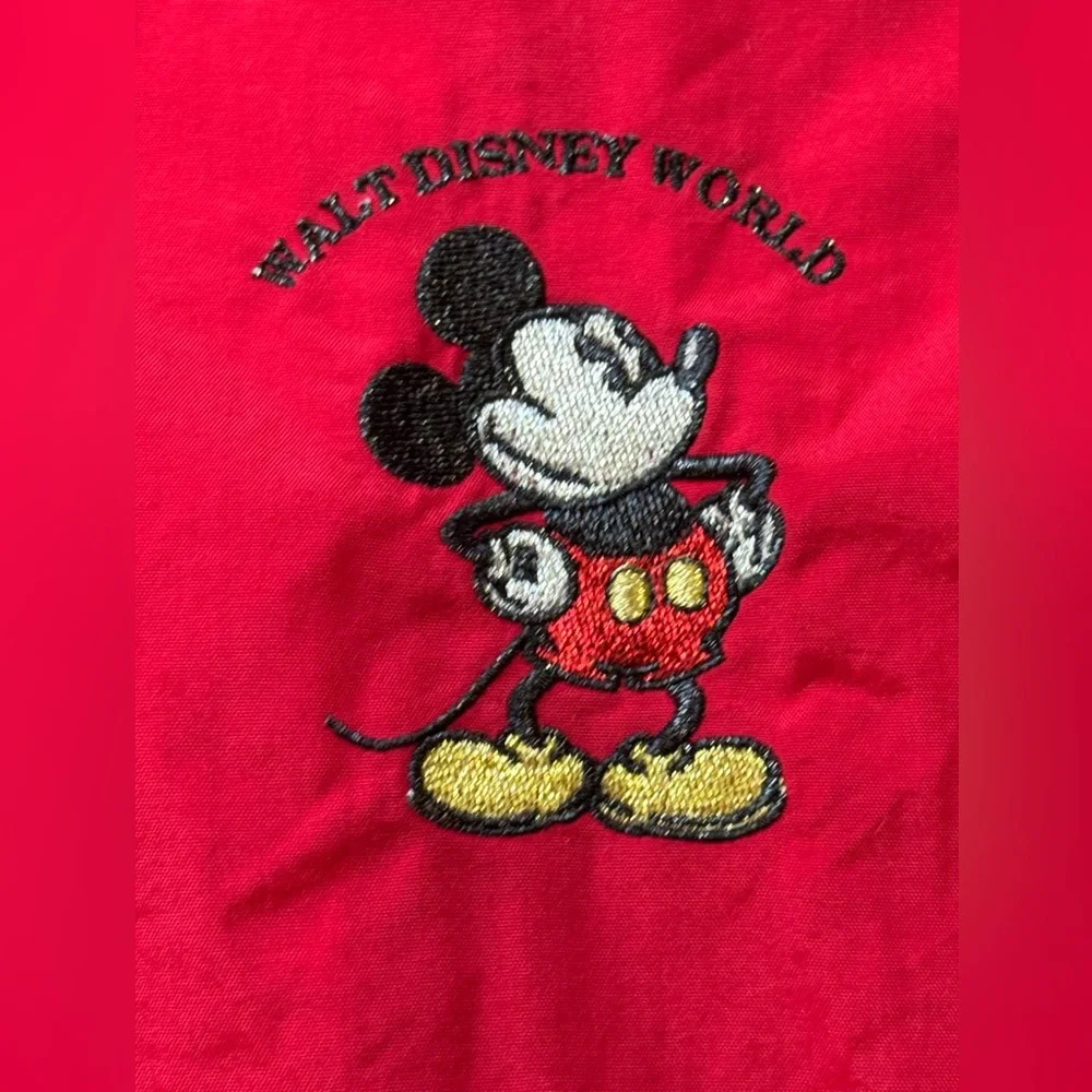 Vintage Walt Disney World Windbreaker Jacket 1990s Men’s Large Red Vtg 90s